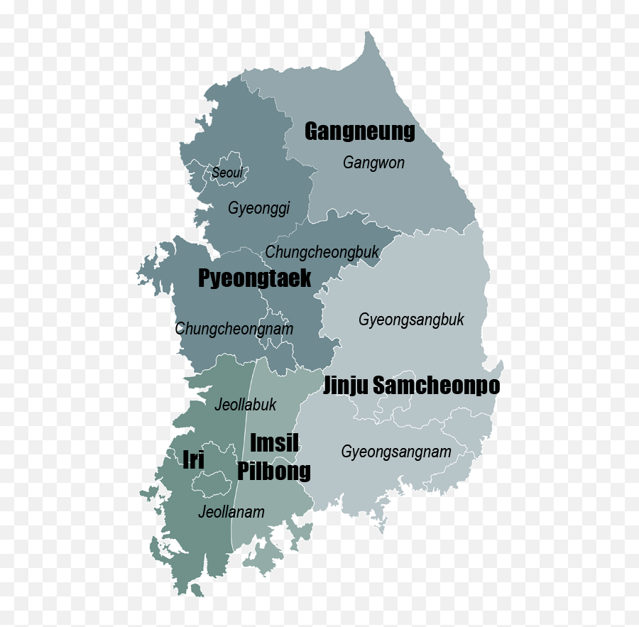 Pungmul Activity Regions In South Korea - South Korea Religion Map Png,South Korea Png