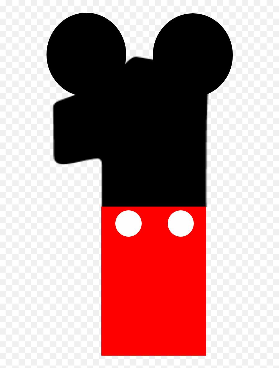 Mickey Head Png - Mickey Mouse Number 1 Png,Mickey Head Png