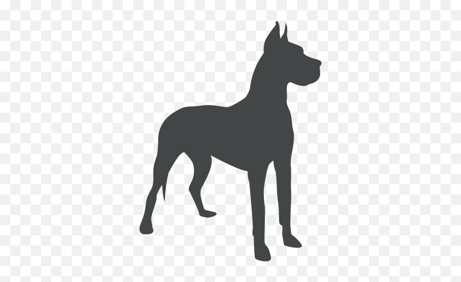 Alert Dog Silhouette Posing - Vector Transparent Bulldog Silhouette Png,Dog Silhouette Png