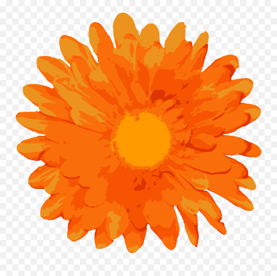 Download Random Free Flower Vectors Vector - Orange Orange Flowers Vector Png,Flower Vector Png