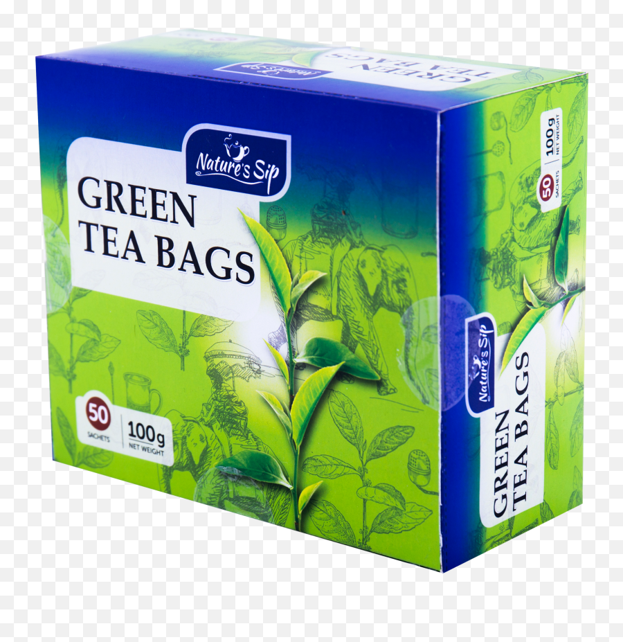 Natureu2019s Sip 50 Tea Bags Green Pack - Box Png,Green Tea Png