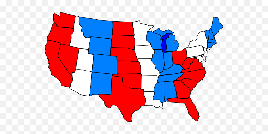 Red White Blue Usa Map Png Clip Arts For Web - Clip Arts Usa Austin Texas Map,United States Map Png