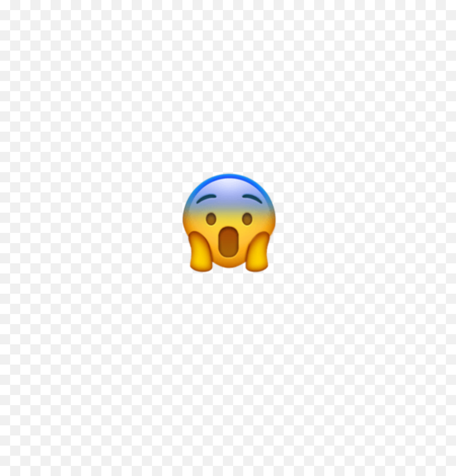Freetoedit Emoji Shock Scared Wtf Sticker By Mahyun - Smile Png,Scared Emoji Transparent Background