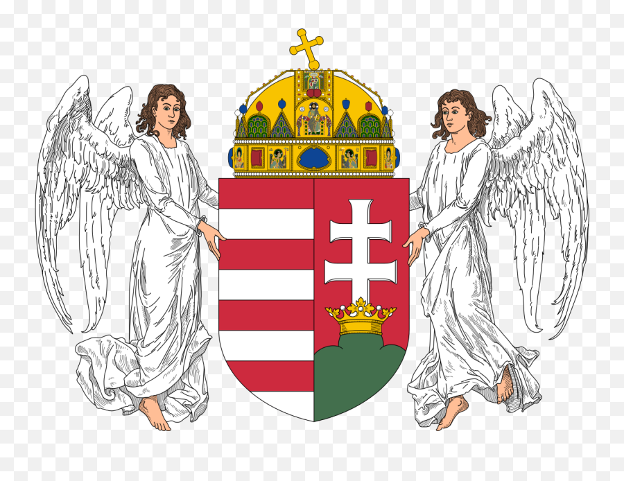 Coat Of Arms Hungary - Wikipedia Hungary Coat Of Arms Png,Crown Outline Png