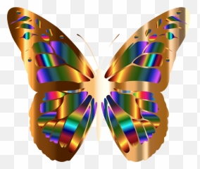 Download This Free Icons Png Design Of Iridescent Monarch - Colorful Butterfly Images Insects