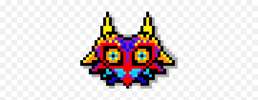 Majorau0027s Mask Pixel Art Maker - Zelda Perler Bead Patterns Png,Majora's Mask Png