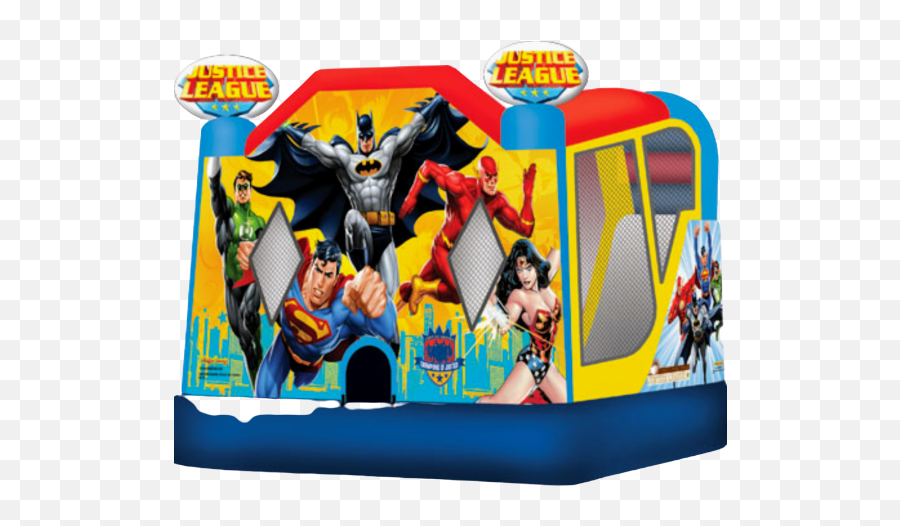 Justice League Combo Rentals Renting A Large Castle - Justice League Bounce House With Slide Png,Justice League Transparent