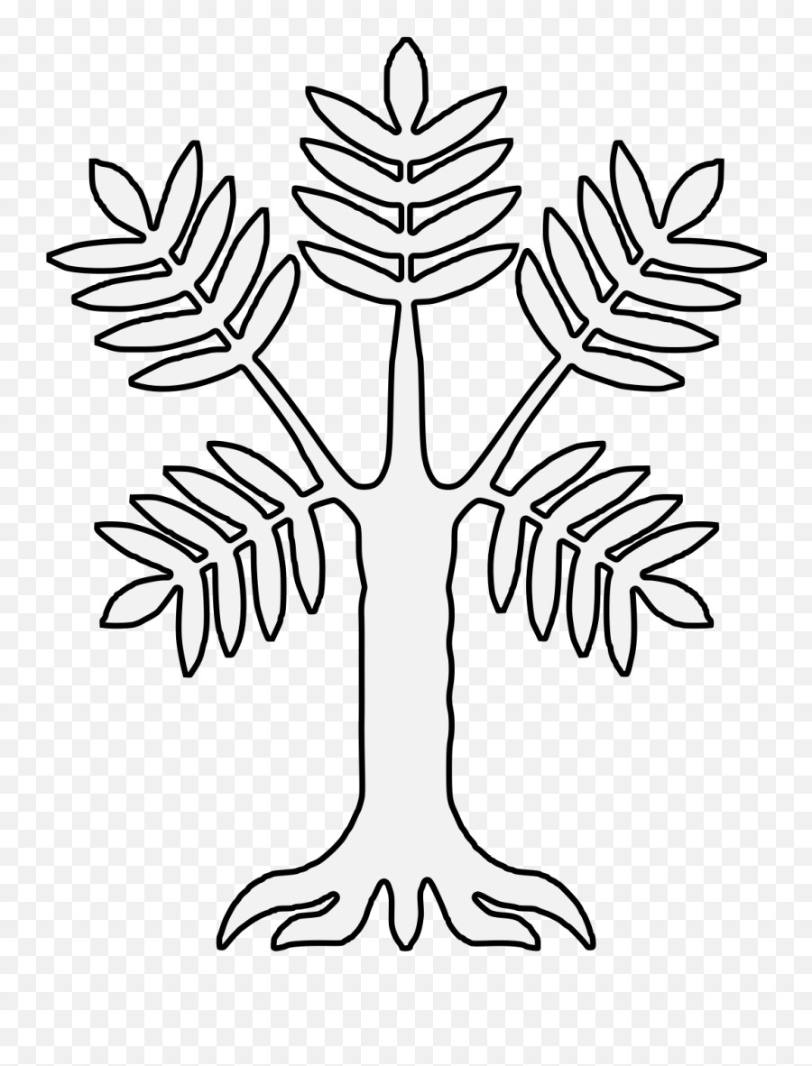 Tree - Traceable Heraldic Art Zig Zag Lines In A Circle Png,Tree Drawing Png