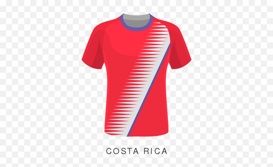 Costa Rica World Cup Football Shirt Cartoon - Transparent Camiseta De Costa Rica Vector Png,Costa Rica Png