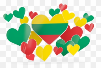Flying Heart Stickers - South Korea Flag Full Size Of png