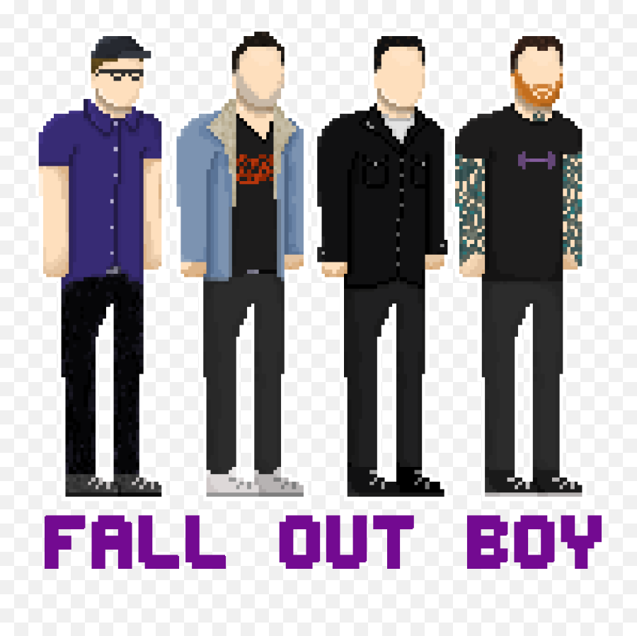 Fall Out Boy Pixel Art - Tendon Tenya Png,Fall Out Boy Transparent