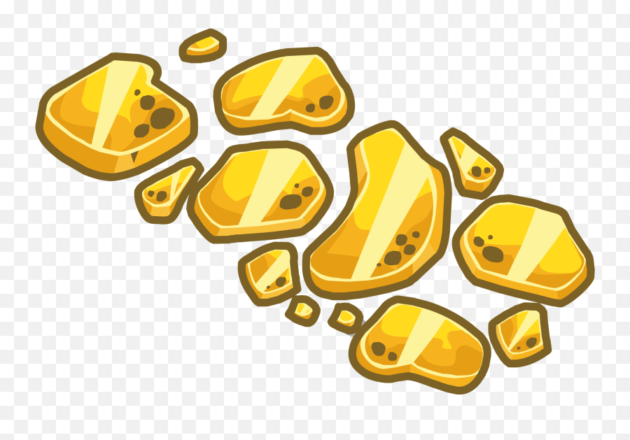Gold Walkway Club Penguin Wiki Fandom - Easy Gold Nugget Drawing Png,Walkway Png