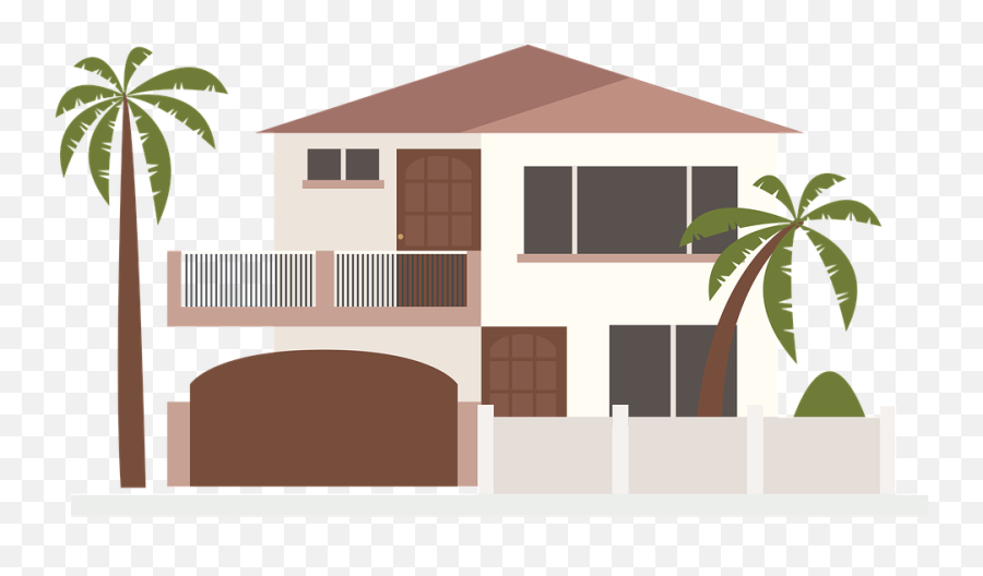 Modern House Clipart Png - House And Palm Tree Clipart,House Clipart Transparent