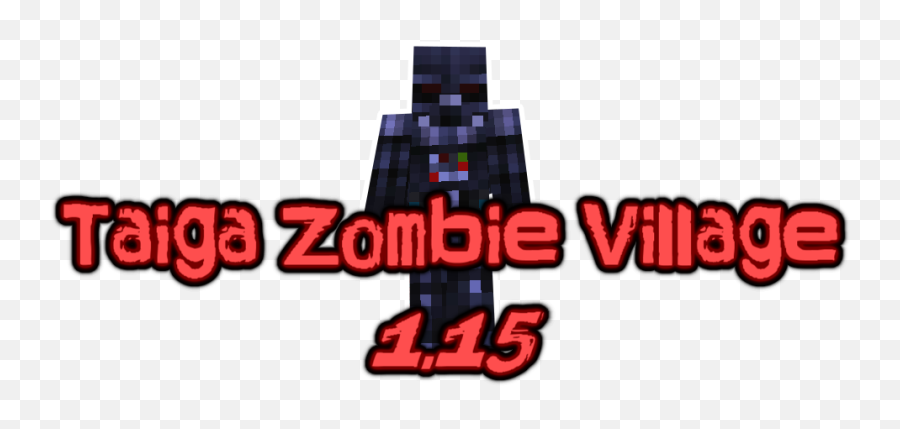 1151 Taiga Zombie Village Shown By Darth Vader - Graphic Design Png,Minecraft Zombie Png