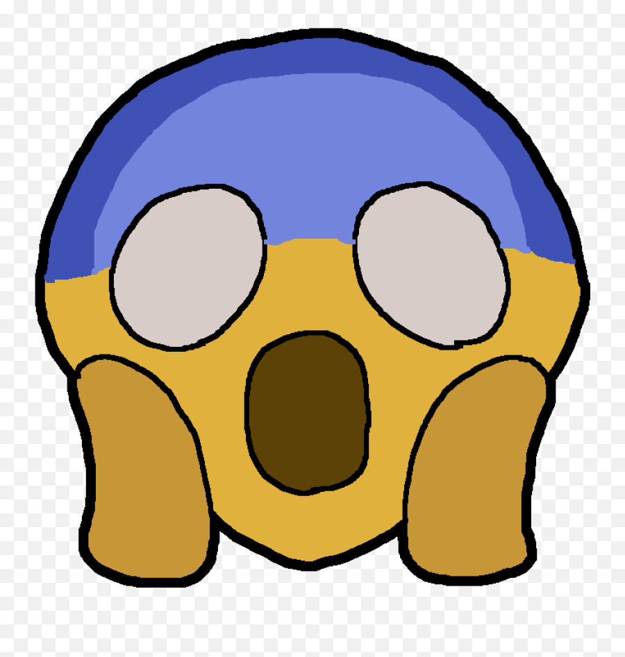 Pixilart - Scared Emoji By Mermaidatheart Portable Network Graphics Png,Scared Emoji Png