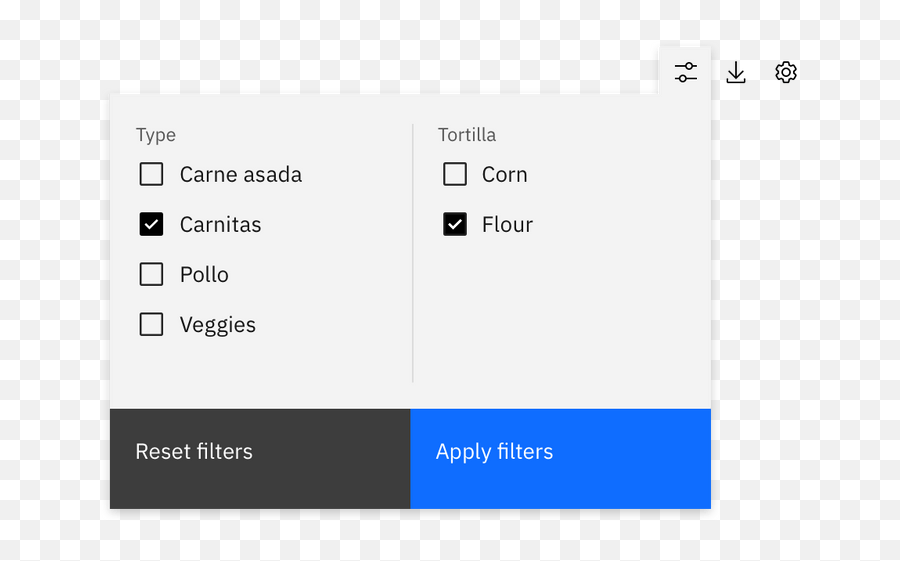 Filtering U2013 Carbon Design System - Vertical Png,Apply Filter Icon