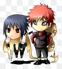 Sasuke And Gaara Chibi - Naruto Gaara Chibi Png,Sasuke App Icon