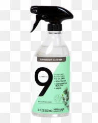Bathroom Cleaner Spray Eucalyptus 9 Elements - Vinegar Lemon Scent Multi Purpose png