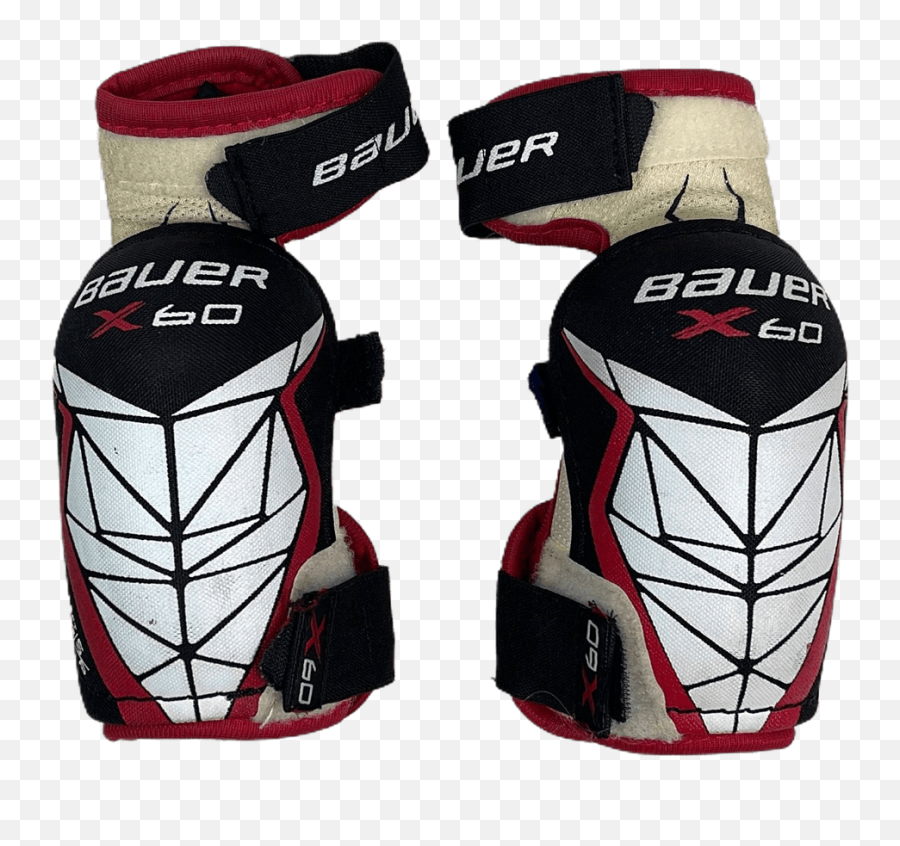 Used Bauer X60 Sm Ice Hockey Elbow Pads Sidelineswap - Lacrosse Arm Guard Png,Icon Elbow Pads