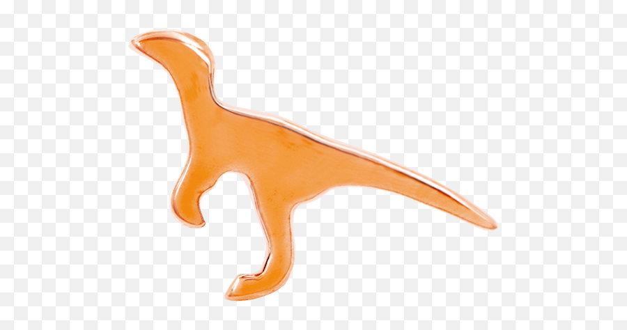 Dinosaur In 14k Gold By Junipurr U2013 Pierced - Animal Figure Png,Velociraptor Icon