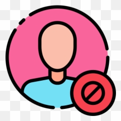 Block User - Free social icons Dot png