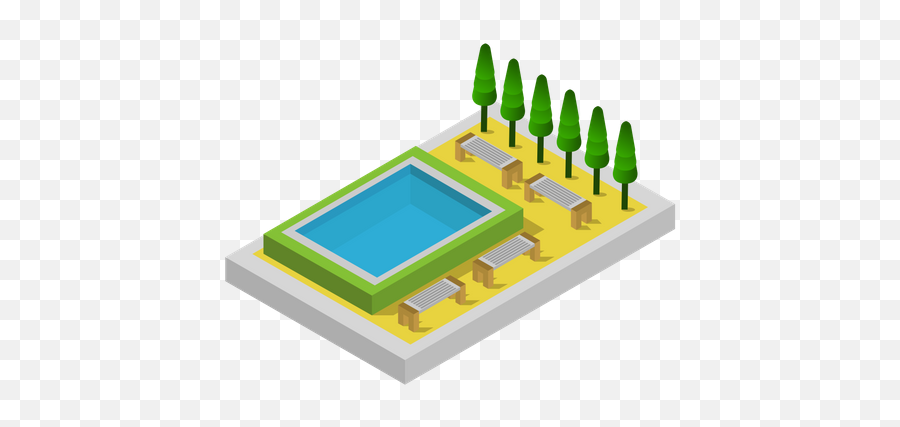 Best Premium Swimming Pool Illustration Download In Png - Vertical,Pool Icon Png