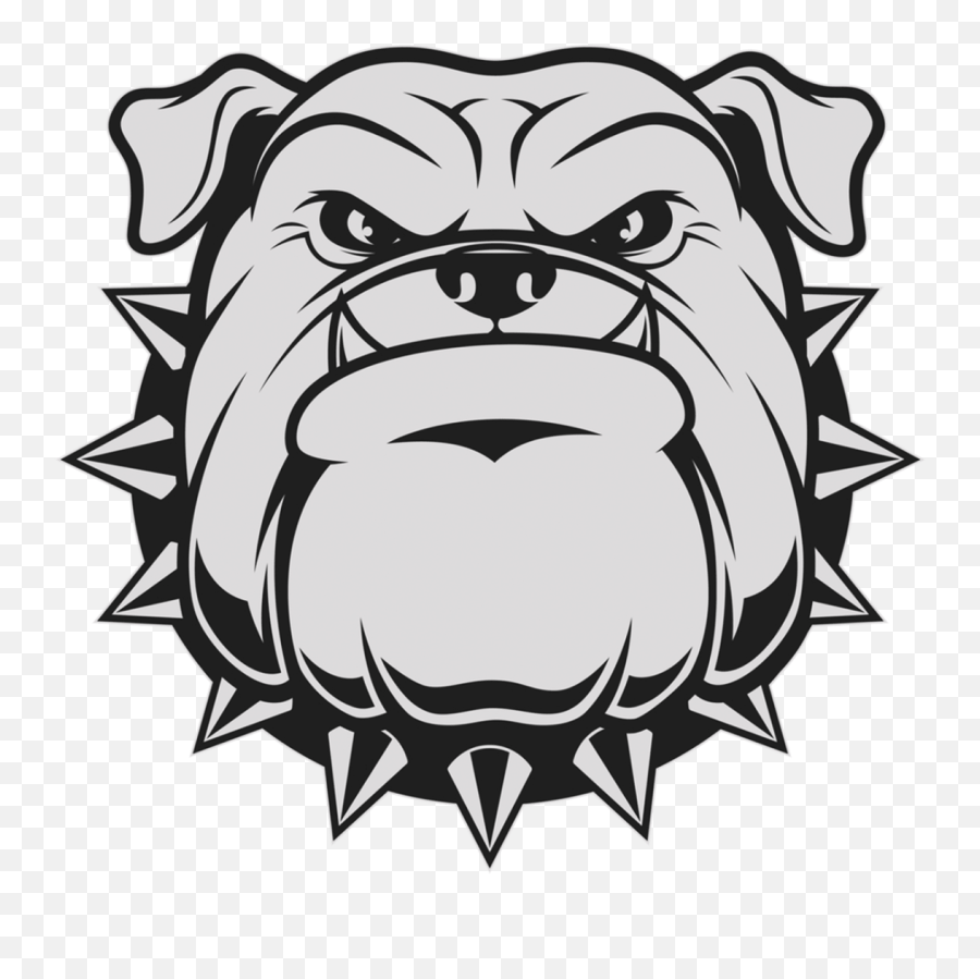 bulldog head clipart