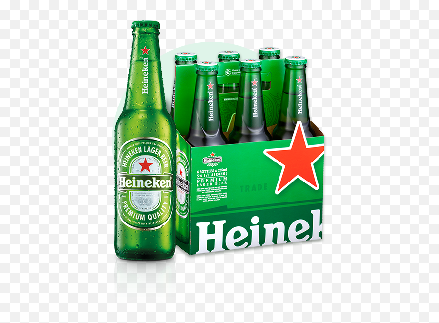 Heineken 6 Bottles - Heineken Beer Png,Heineken Png
