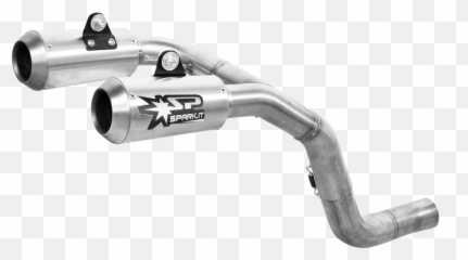 Spark Ducati Monster 1200 R 16 - 17 HM SlipOn Titanium png