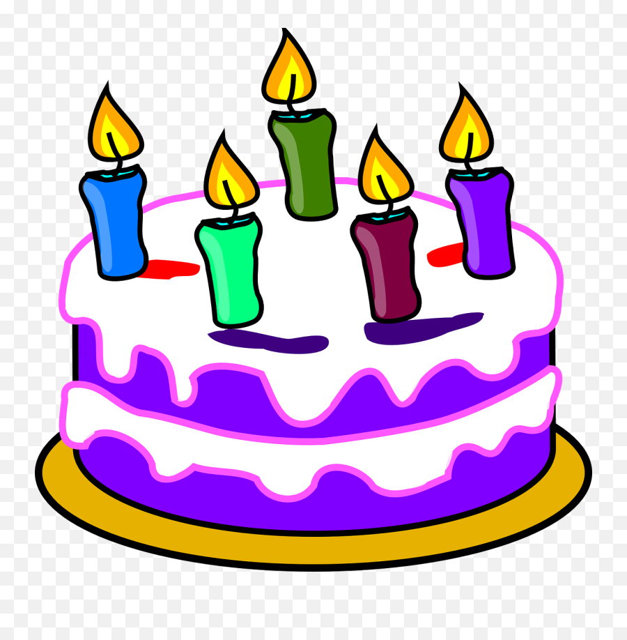 Geburtstagstorte Kuchen Kerzen - Birthday Cake Clip Art Birthday Cake Clip Art Png,Birthday Cake Clipart Transparent Background