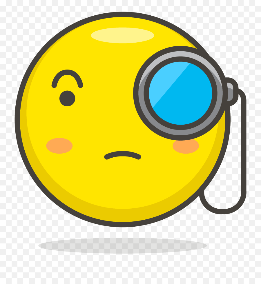 083 - Emoji Monocle Transparent Background Png,Monacle Png