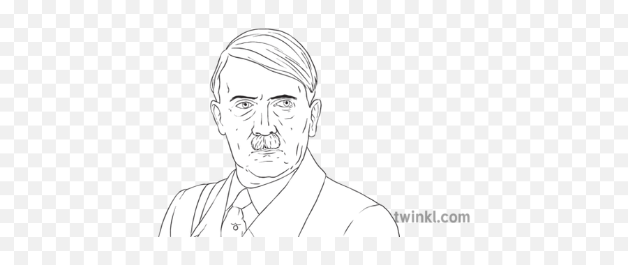 Adolph Hitler Black And White - Gentleman Png,Hitler Face Png