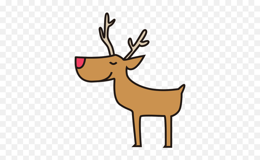 Transparent Png Svg Vector File - Cartoon Reindeer Transparent Background,Reindeer Transparent