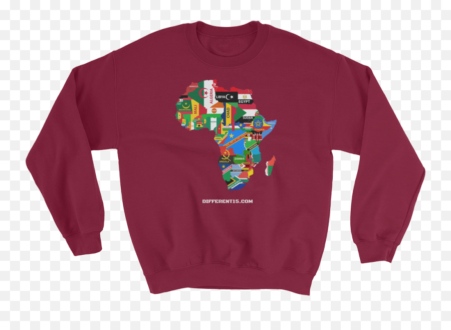 Africa Map Flags Maroon - We Can Do It Red Shirt Png,Africa Map Png