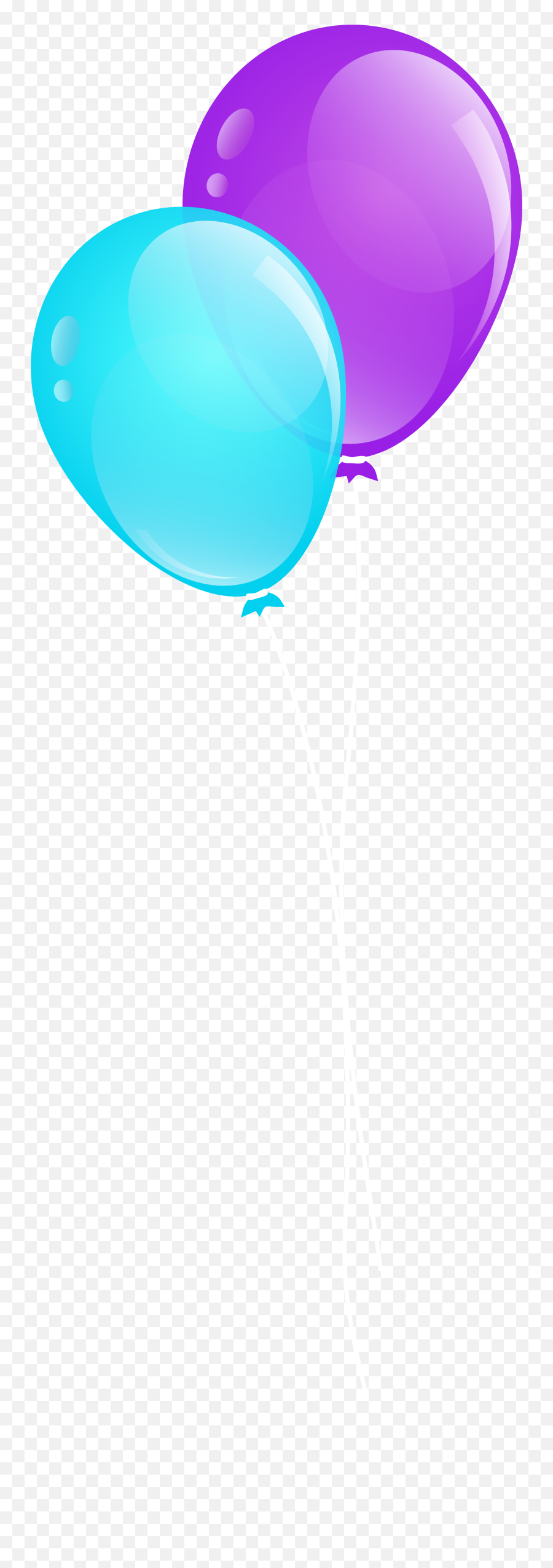 Download Hd Blue And Purple Balloons Clip Art Image - Purple Blue And Purple Balloons Png,Blue Balloons Png