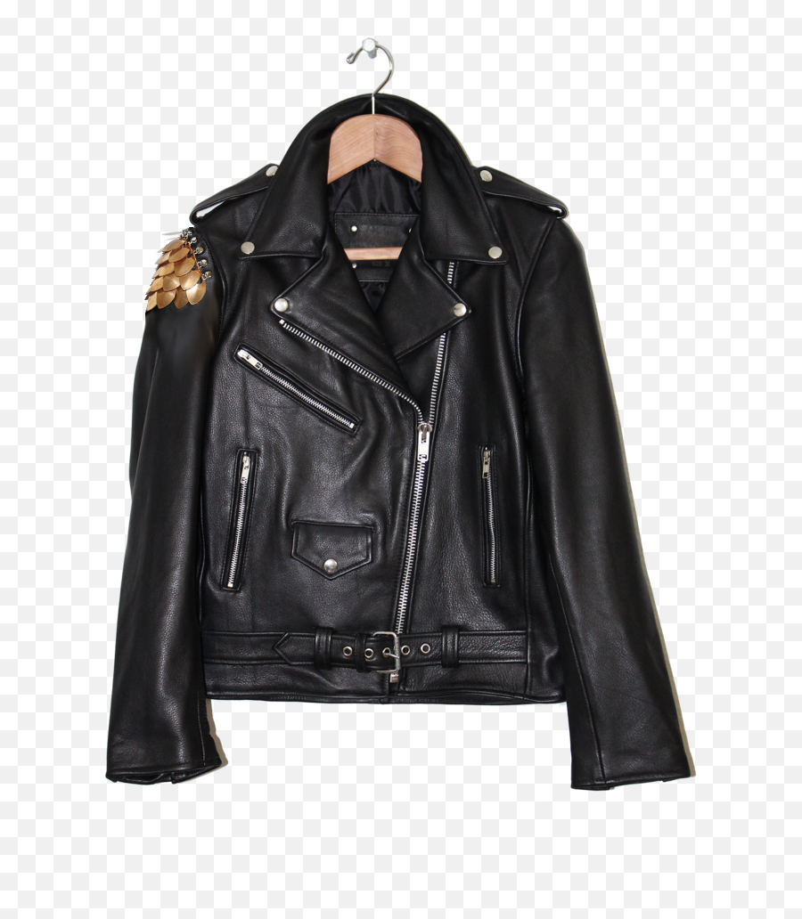 Coat Clipart Leather Jacket - Leather Jacket Png,Leather Jacket Png