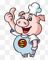 Pig Cartoon Cook Png Transparent - Pig Chef Vector Free,Cook Png