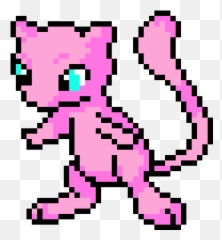 Pokemon Mew Pixel Art Maker - Mew Perler Bead Png,Mew Png