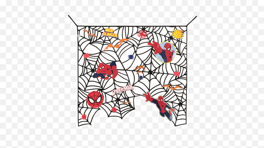 Download Hd Spider - Man Web Marvel Spiderman Decorative Motif Png,Spider Man Web Png