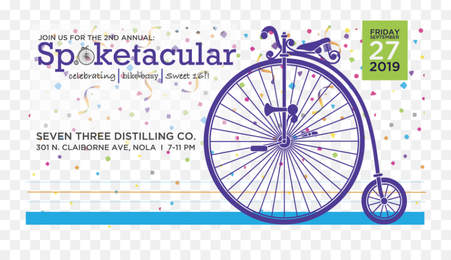 Announcing Spoketacular Sweet 16 Bike Easy - Vintage Big Wheel Bike Png,Sweet 16 Png