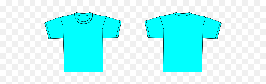 Blue T Shirt Template Clip Art - shirt Template Png