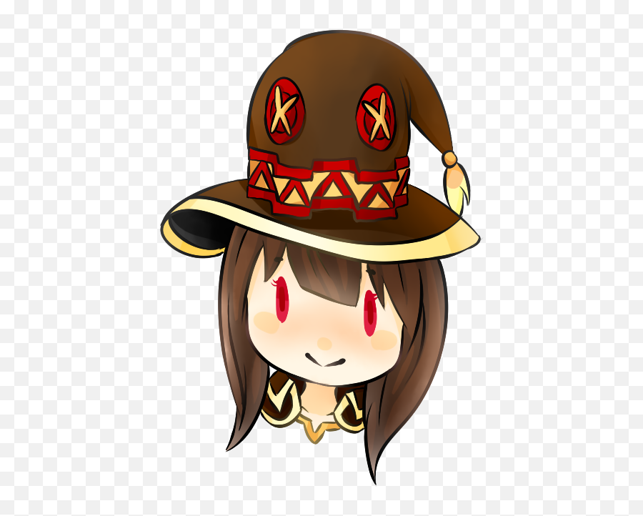 Chibi Headshot Megumin - Megumin Chibi Transparent Full Costume Hat Png,Megumin Png