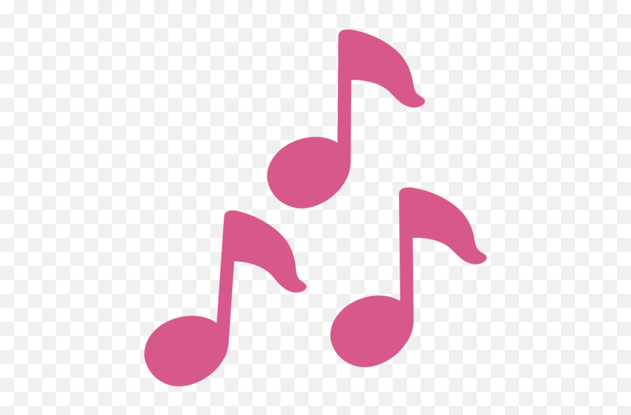 Musical Notes Emoji - Music Note Emoji Pink Png,Music Emoji Png
