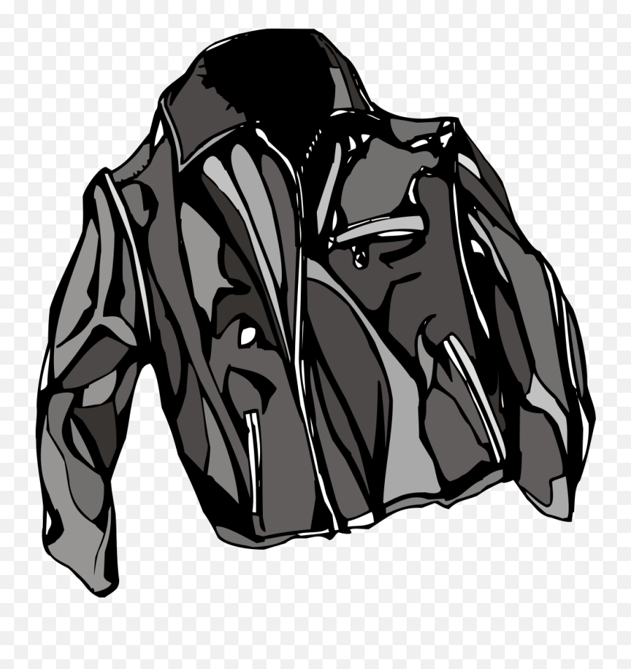 Jacket Black Clothing - Free Vector Graphic On Pixabay Leather Jacket Clip Art Png,Jacket Png