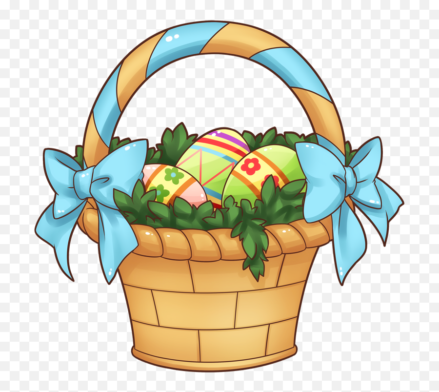 Easter Basket Icon Transparent - Cute Easter Basket Cipart Png,Basket Icon Transparent