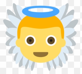Baby Angel Emoji Clipart Free Download Transparent Png - Emoji
