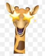 A - Giraffe Emoji Transparent png