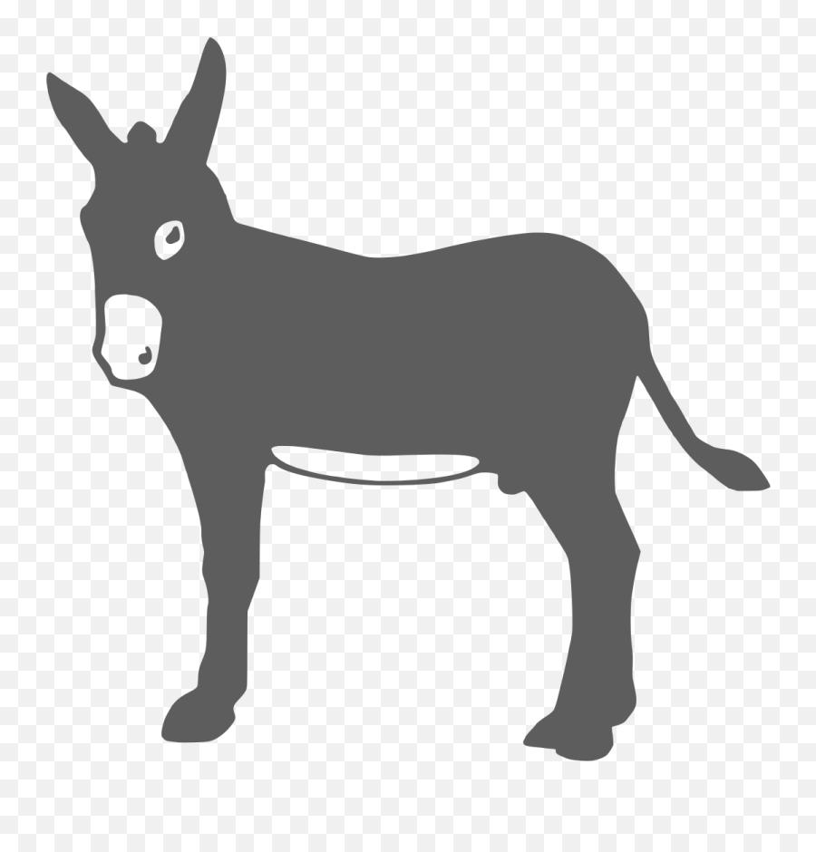 Filedonkey 71167 - The Noun Projectsvg Wikimedia Commons Donkey Clipart Png Silhouette,Mule Icon