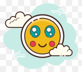 Anime Emoji Icon In Cloud Style - Aesthetic Teams Logo png