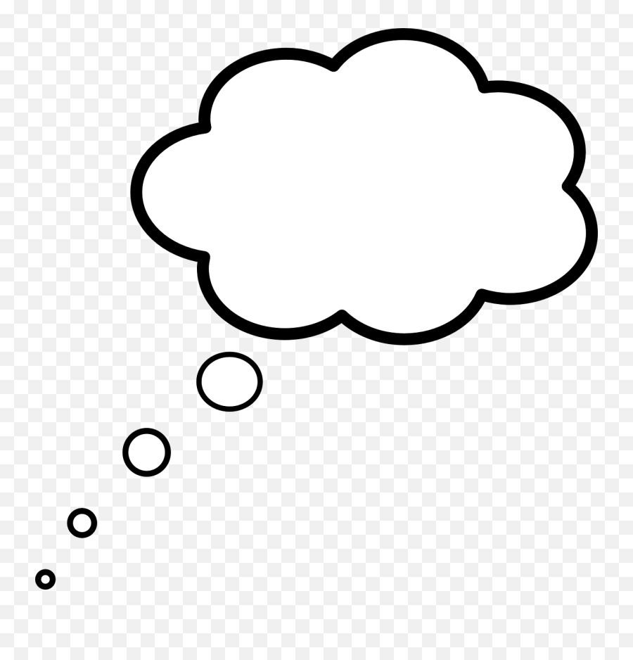 Cloud Thinking Clouds - Free Vector Graphic On Pixabay Thought Cloud Silhouette Png,White Clouds Png